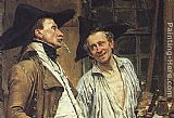 Jean-Louis Ernest Meissonier The Sign Painter [detail] painting